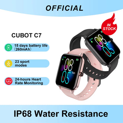 C7 IP68 Waterproof Smartwatch Heart Rate Monitor Fitness for Android IOS Sport Smart Watch for Men Women for Xiami Iphone